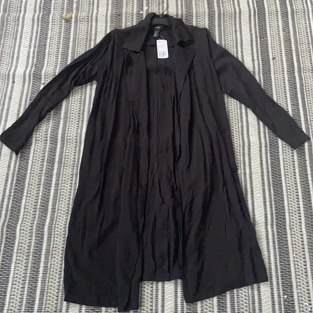 Forever 21 black open jacket